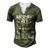 Veteran Us Veteran Respect Solider463 Navy Soldier Army Military Men's Henley Button-Down 3D Print T-shirt Green