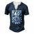 Awesome Dads Have Tattoos And Beards Fathers Day Men's Henley T-Shirt Navy Blue