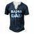 Bama Dad Alabama State Fathers Day Men's Henley T-Shirt Navy Blue