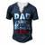 Dad Of Birthday Boy Time To Level Up Video Game Birthday Men's Henley T-Shirt Navy Blue