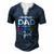 Dad Of A Kindergarten Girl Men's Henley T-Shirt Navy Blue