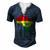 Ghana Ghanaian Africa Map Flag Pride Football Soccer Jersey Men's Henley T-Shirt Navy Blue