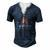 The Grill Father Bbq Fathers Day Men's Henley T-Shirt Navy Blue