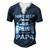 Hirejeep Dont Care Papa T-Shirt Fathers Day Gift Men's Henley Button-Down 3D Print T-shirt Navy Blue