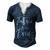 Matching Bridal Party For Family Father Of The Bride Men's Henley Button-Down 3D Print T-shirt Navy Blue