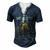 Mendieta Name Shirt Mendieta Family Name Men's Henley Button-Down 3D Print T-shirt Navy Blue