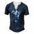 New Jersey Thin Blue Line Flag And Angel For Law Enforcement Men's Henley T-Shirt Navy Blue