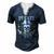 Pirate Daddy Matching Family Dad Men's Henley T-Shirt Navy Blue