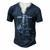To My Stepped Up Dad His Name Men's Henley T-Shirt Navy Blue