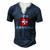 Swiss Drinking Team National Pride Men's Henley T-Shirt Navy Blue