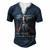 Veteran Veterans Day Thank Us Armed Forces Veterans 113 Navy Soldier Army Military Men's Henley Button-Down 3D Print T-shirt Navy Blue
