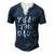 Yeah The Dads Dad Fathers Day Back Print Men's Henley T-Shirt Navy Blue
