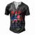 Mens American Flag Papa Bear 4Th Of July Usa Patriotic Dad V2 Men's Henley T-Shirt Dark Grey