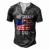 Dog Owner Us Flag 4Th Of July Fathers Day Rottweiler Dad Men's Henley T-Shirt Dark Grey
