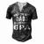 G Pa Grandpa Only The Best Dads Get Promoted To G Pa V2 Men's Henley T-Shirt Dark Grey