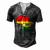Ghana Ghanaian Africa Map Flag Pride Football Soccer Jersey Men's Henley T-Shirt Dark Grey