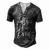 Matching Bridal Party For Family Father Of The Bride Men's Henley Button-Down 3D Print T-shirt Dark Grey