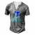 Extinct Is Forever Environmental Protection Whale Men's Henley T-Shirt Grey