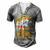 Father Grandpa Being A Dad Is An Honor Being A Pops Is Priceless 248 Family Dad Men's Henley Button-Down 3D Print T-shirt Grey