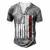 Mens Fathers Day Best Dad Ever Usa American Flag Men's Henley T-Shirt Grey