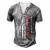 Fathers Day Best Dad Ever With Us Men's Henley Button-Down 3D Print T-shirt Grey