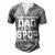 G Pop Grandpa I Have Two Titles Dad And G Pop Men's Henley T-Shirt Grey