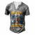 Hunting Only 3 Days In Week Men's Henley Button-Down 3D Print T-shirt Grey