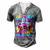 Level 50 Unlocked Awesome Since 1972 50Th Birthday Gaming Men's Henley T-Shirt Grey