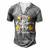 My Father My Hero Fathers Day 2022 Gift Idea Men's Henley Button-Down 3D Print T-shirt Grey