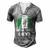 Nigeria Pidgin How You Dey Quote Nigerian Flag Nigeria Men's Henley T-Shirt Grey