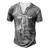 To My Stepped Up Dad His Name Men's Henley T-Shirt Grey