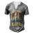Vingtage Best Dad Ever Fathers Day T Shirts Men's Henley Button-Down 3D Print T-shirt Grey