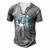 Water Polo Dadwaterpolo Sport Player Men's Henley T-Shirt Grey