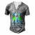 You Dont Have To Be Crazy To Camp Funny Camping T Shirt Men's Henley Button-Down 3D Print T-shirt Grey