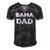 Bama Dad Gift Alabama State Fathers Day Men's Short Sleeve V-neck 3D Print Retro Tshirt Black