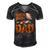 Bearded Dragon Dad - Bearded Dragon Papa Father Men's Short Sleeve V-neck 3D Print Retro Tshirt Black