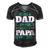 Being A Dadis An Honor Being A Papa Papa T-Shirt Fathers Day Gift Men's Short Sleeve V-neck 3D Print Retro Tshirt Black