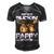 Best Buckin Pappy Ever Deer Hunting Bucking Father Men's Short Sleeve V-neck 3D Print Retro Tshirt Black