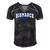Bismarck High School Lions C2 College Sports Men's Short Sleeve V-neck 3D Print Retro Tshirt Black