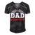 Dad Birthday Crew Race Car Racing Car Driver Daddy Papa Men's Short Sleeve V-neck 3D Print Retro Tshirt Black