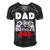 Dad Of Birthday Boy Time To Level Up Video Game Birthday Men's Short Sleeve V-neck 3D Print Retro Tshirt Black
