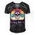 Epilepsy Warrior Skull Women Vintage Purple Ribbon Epilepsy Epilepsy Awareness V2 Men's Short Sleeve V-neck 3D Print Retro Tshirt Black