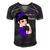 Epilepsy Warrior Strong Women Purple Ribbon Epilepsy Epilepsy Awareness V2 Men's Short Sleeve V-neck 3D Print Retro Tshirt Black