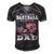 Favorite Baseball Player Calls Me Dad V2 Men's Short Sleeve V-neck 3D Print Retro Tshirt Black