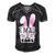 Funny Cute Pink Bunny Im All Ears Rabbit Happy Easter Day Gift For Girls Women Mom Mommy Family Birthday Holiday Christmas Men's Short Sleeve V-neck 3D Print Retro Tshirt Black