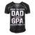 G Pa Grandpa Gift I Have Two Titles Dad And G Pa Men's Short Sleeve V-neck 3D Print Retro Tshirt Black