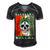 Glaucoma Warrior Skull Women Vintage Green Ribbon Glaucoma Glaucoma Awareness Men's Short Sleeve V-neck 3D Print Retro Tshirt Black