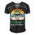 Glaucoma Warrior Skull Women Vintage Green Ribbon Glaucoma Glaucoma Awareness V2 Men's Short Sleeve V-neck 3D Print Retro Tshirt Black