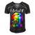 I Licked It So Its Mine Funny Lesbian Gay Pride Lgbt Flag Men's Short Sleeve V-neck 3D Print Retro Tshirt Black