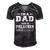 Im A Dad And A Preacher Nothing Scares Me Men Men's Short Sleeve V-neck 3D Print Retro Tshirt Black